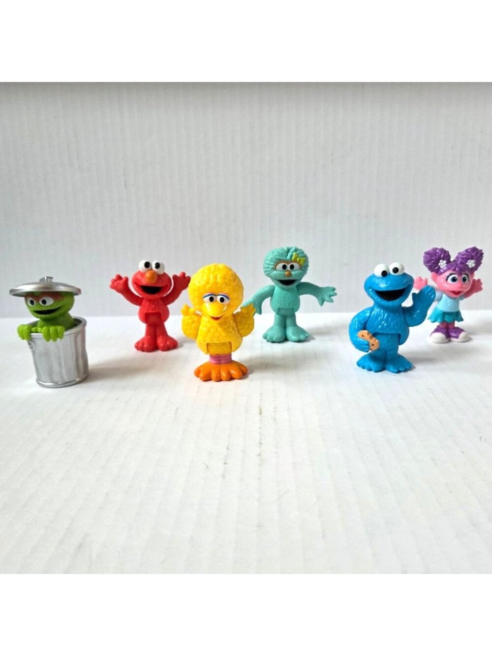 Just Play Sesame Street Figures Oscar Elmo Big Bird Rosita Cookie Abby 6pc Lot